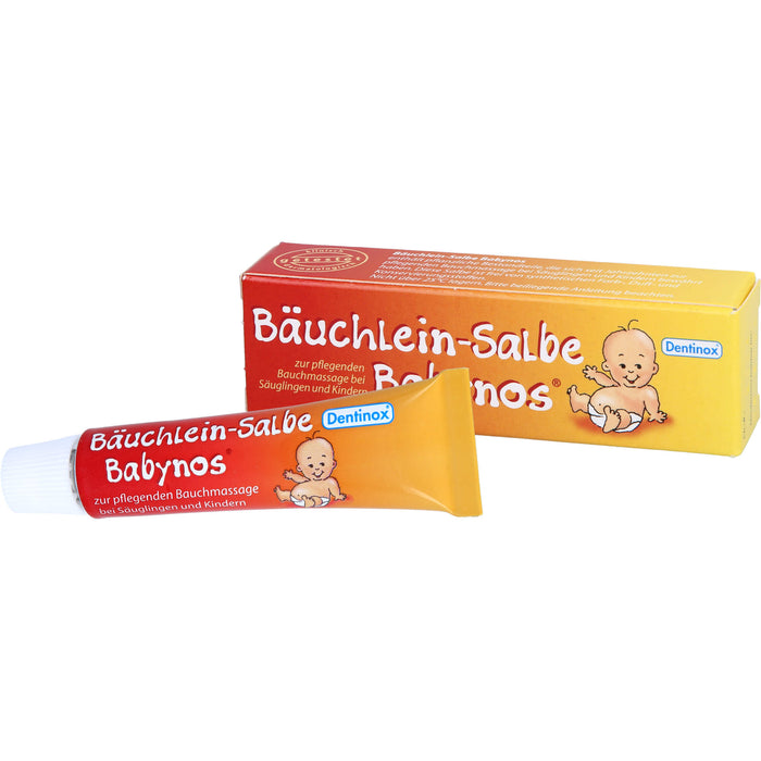 Bäuchlein-Salbe Babynos zur pflegenden Bauchmassage, 10 ml Salbe