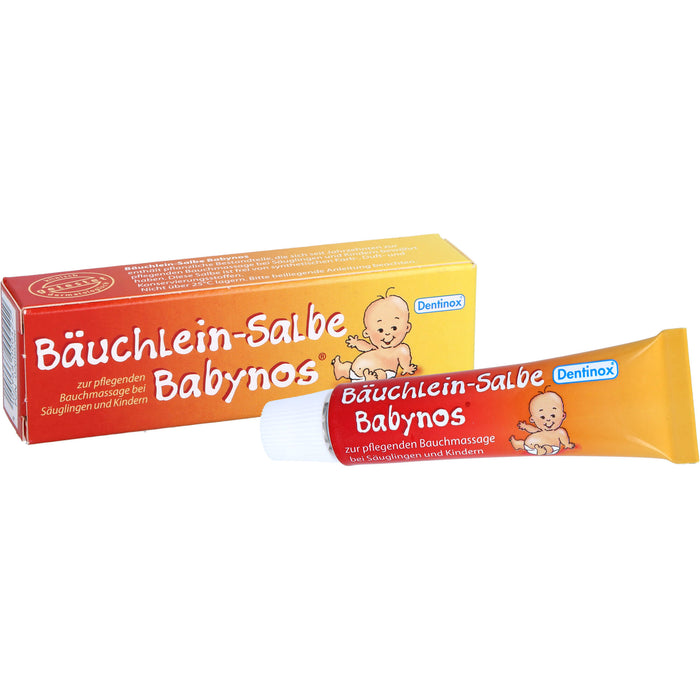 Bäuchlein-Salbe Babynos zur pflegenden Bauchmassage, 10 ml Salbe