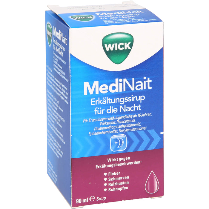 WICK MediNait Erkältungssirup, 90 ml Lösung