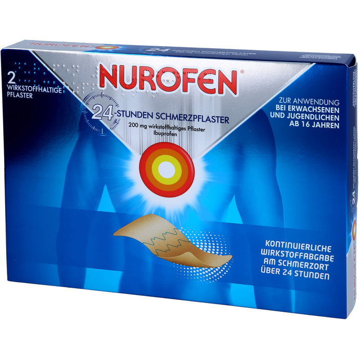 Nurofen Gelenk- und Muskelschmerzlinderung Ibuprofen 200 mg medizinisches Pflaster, 2 pcs. Patch