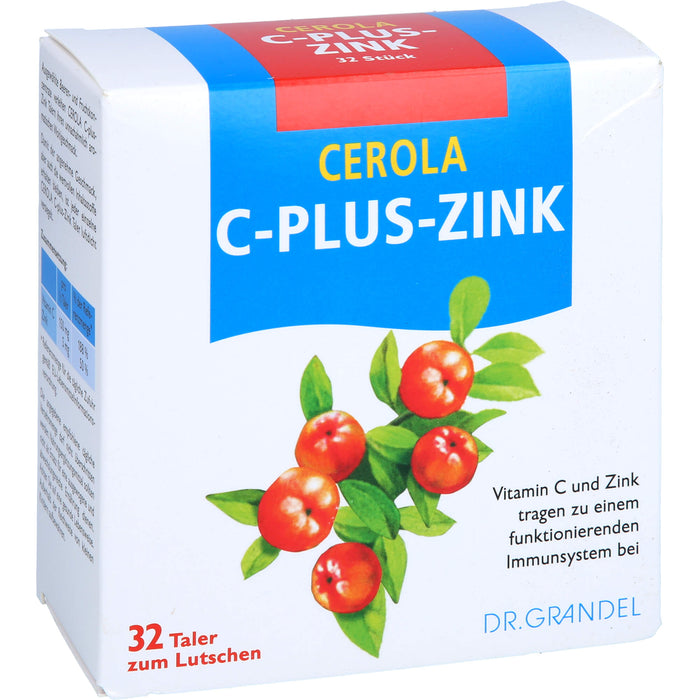 CEROLA C-Plus-Zink Taler, 32 St. Tabletten