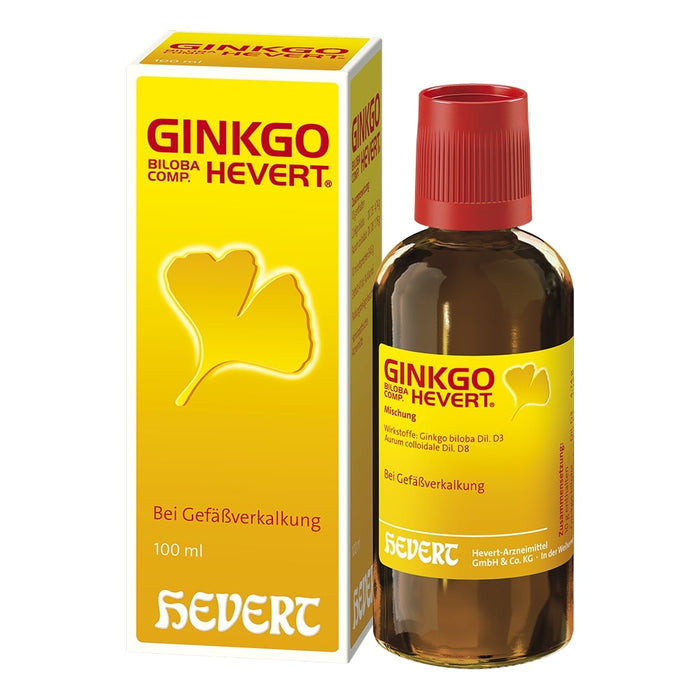 Ginkgo biloba comp. Hevert bei Gefäßverkalkung, 100 ml Lösung