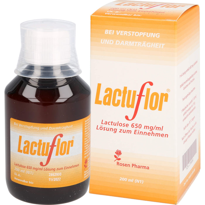 Lactuflor, Lactulose 650 mg/ml Lösung zum Einnehmen, 200 ml LSE