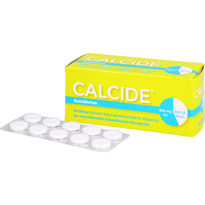 Calcide 600 mg / 400 I.E., Kautabletten, 100 St KTA