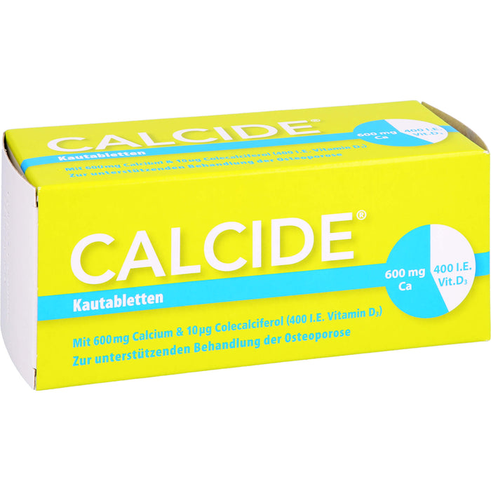 Calcide 600 mg / 400 I.E., Kautabletten, 100 St KTA