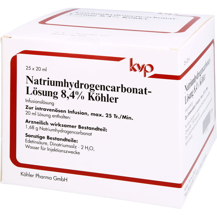 Natriumhydrogencarbonat - Lösung 8,4% Köhler, 25 pc Solution