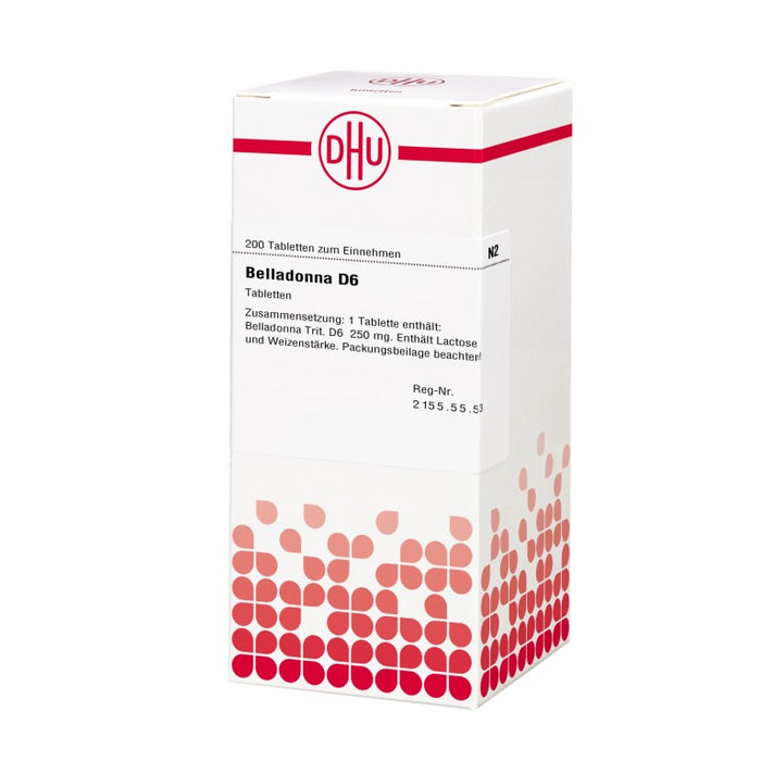 DHU Belladonna D6 Tabletten, 200 St. Tabletten