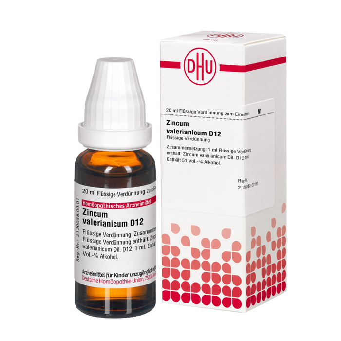 DHU Zincum valerianicum D12 Dilution, 20 ml Lösung