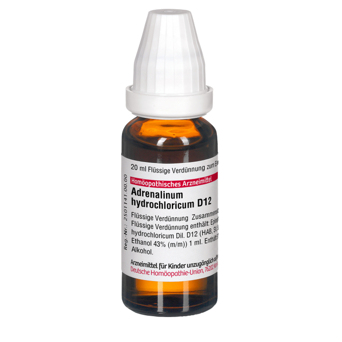 DHU Adrenalinum hydrochloricum D12 Dilution, 20 ml Lösung