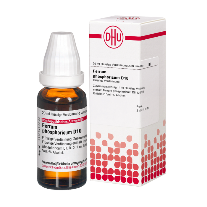 Ferrum phosphoricum D10 DHU Dilution, 20 ml Lösung