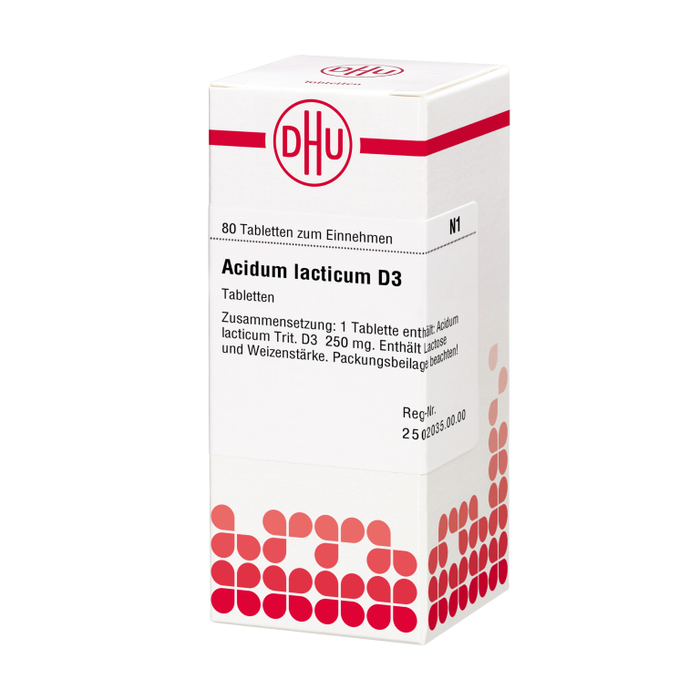 DHU Acidum lacticum D3 Tabletten, 80 St. Tabletten