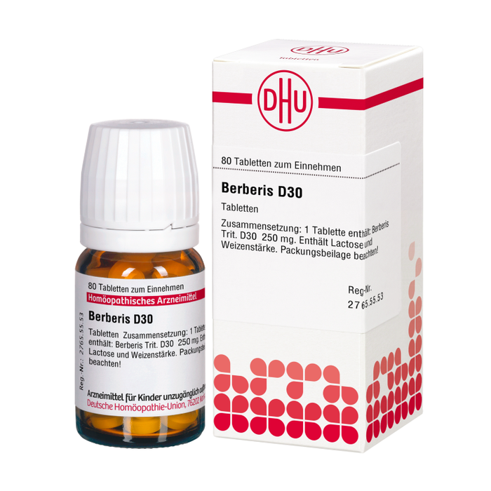 Berberis D30 DHU Tabletten, 80 St. Tabletten