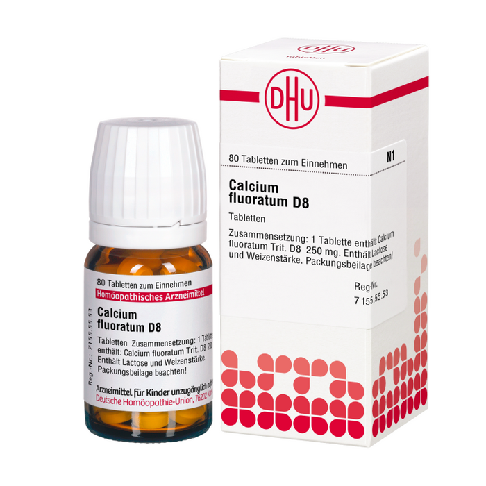 DHU Calcium fluoratum D8 Tabletten, 80 St. Tabletten