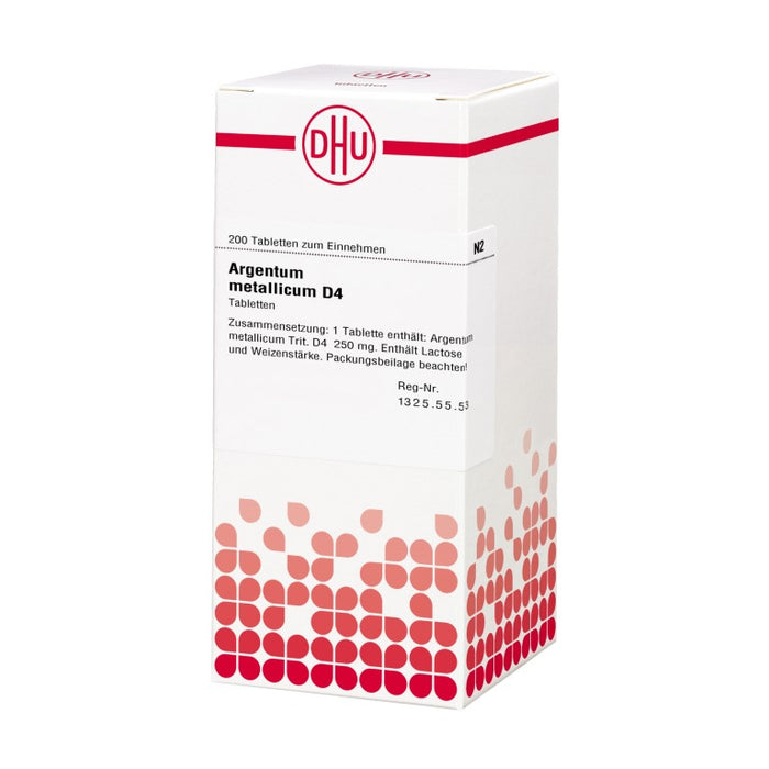 Argentum metallicum D4 DHU Tabletten, 200 St. Tabletten