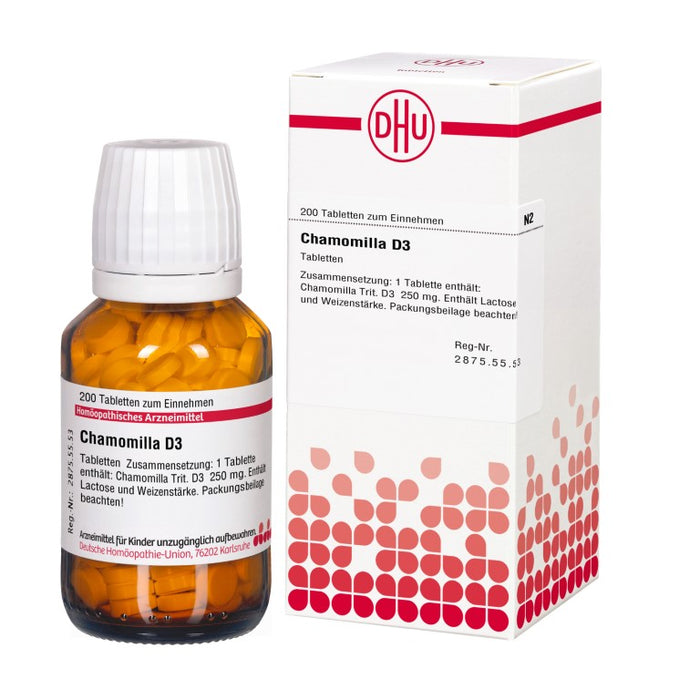 DHU Chamomilla D3 Tabletten, 200 St. Tabletten