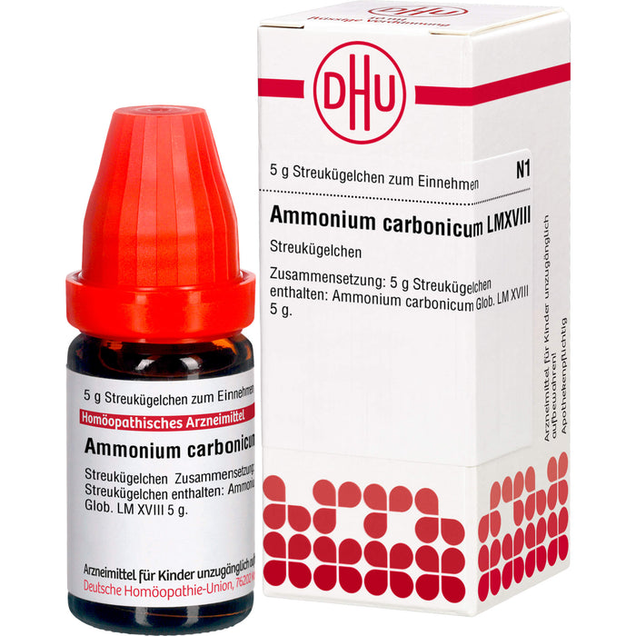 Ammonium carbonicum LM XVIII DHU Globuli, 5 g Globuli