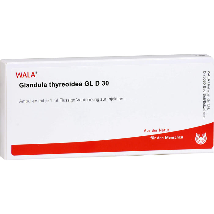 Glandula thyreoidea Gl D30 Wala Ampullen, 10X1 ml AMP