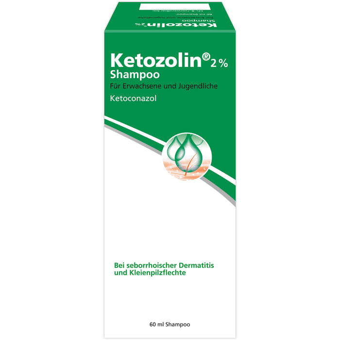 Ketozolin 2% Shampoo bei seborrhoischer Dermatitis, 60 ml Shampoo