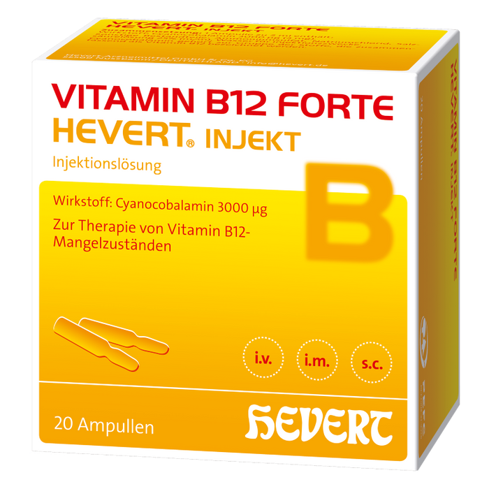 Vitamin B12 forte Hevert injekt Ampullen, 20 pcs. Ampoules