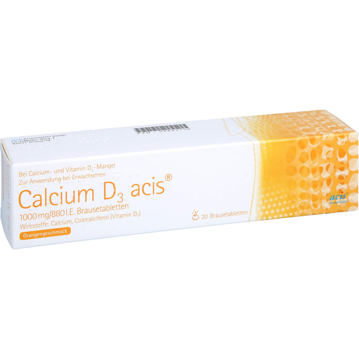 Calcium D3 acis 1000 mg/880 I.E., Brausetabletten, 20 St BTA