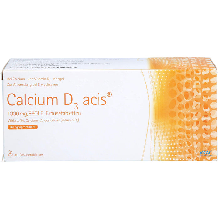 Calcium D3 acis 1000 mg/880 I.E., Brausetabletten, 40 St BTA