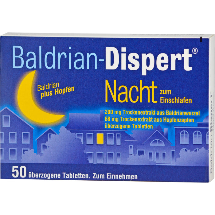 Baldrian-Dispert Nacht zum Einschlafen, 50 pcs. Tablets