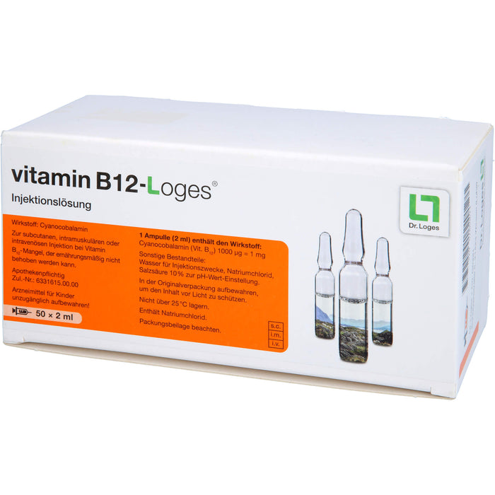 vitamin B12-Loges Injektionslösung bei Vitamin B12-Mangel, 50 pc Ampoules