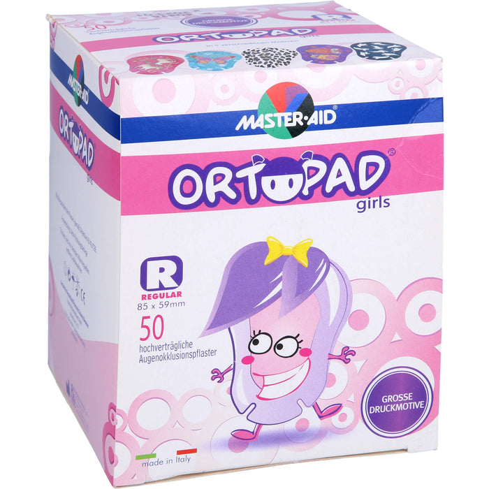 Ortopad for girls regular Okklussionspflaster, 50 St PFL