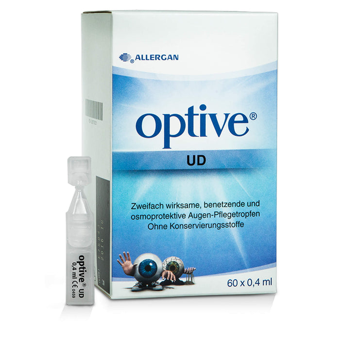 Allergan optive UD benetzende und osmoprotektive Augen-Pflegetropfen, 60 St. Lösung