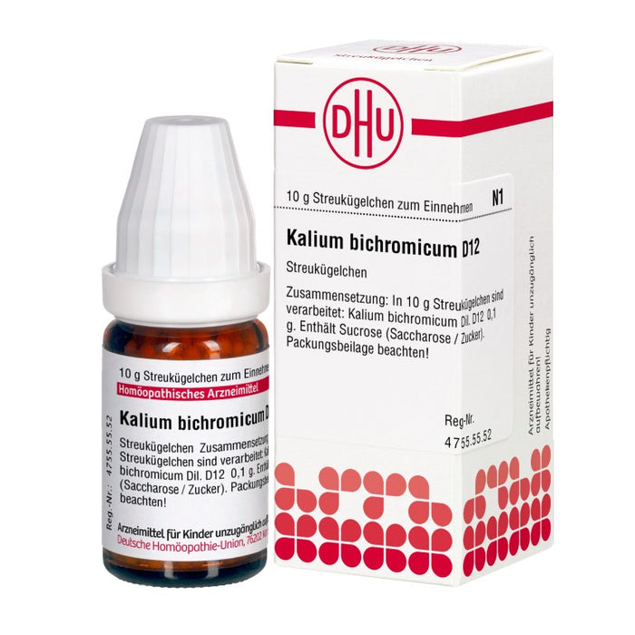 DHU Kalium bichromicum D12 Streukügelchen, 10 g Globuli