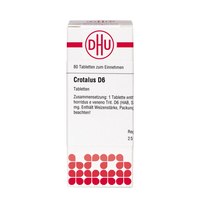 DHU Crotalus D6 Tabletten, 80 pc Tablettes