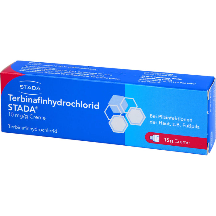 Terbinafinhydrochlorid STADA 10 mg/g Creme, 15 g Crème