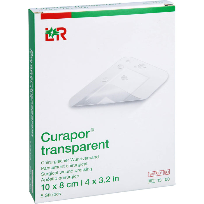 Curapor Wundverband transparent steril, 5 pc Pansement