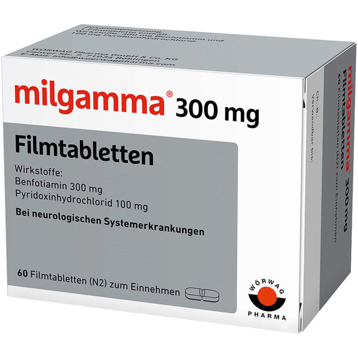 milgamma 300 mg Filmtabletten bei neurologischen Systemerkrankungen, 60 pcs. Tablets