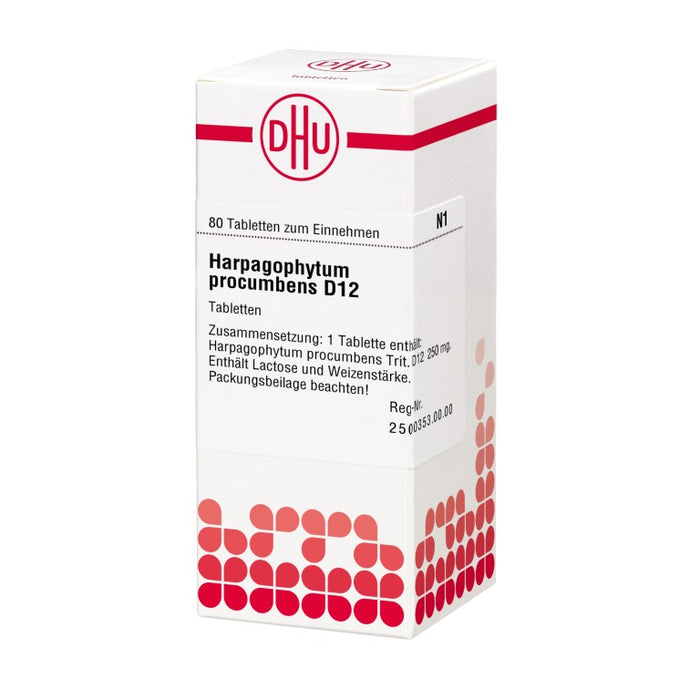 DHU Harpagophytum procumbens D12 Tabletten, 80 St. Tabletten