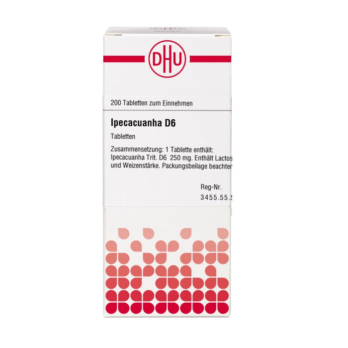 DHU Ipecacuanha D6 Tabletten, 200 St. Tabletten