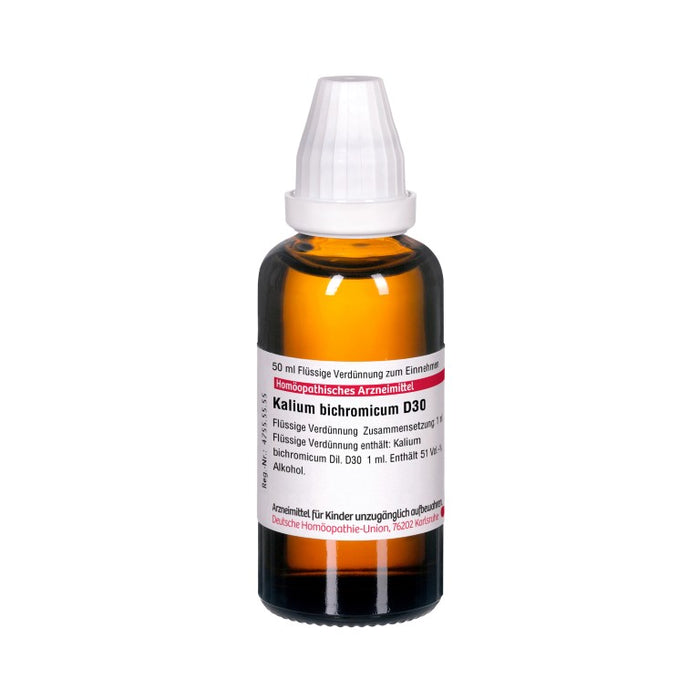 Kalium bichromicum D30 DHU Dilution, 50 ml Lösung