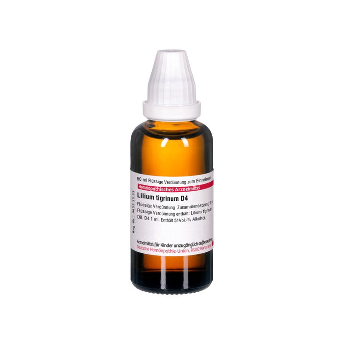 Lilium tigrinum D4 DHU Dilution, 50 ml Lösung