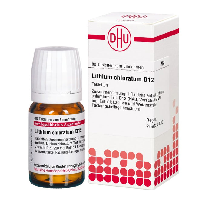 DHU Lithium chloratum D12 Tabletten, 80 St. Tabletten