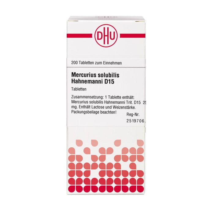 Mercurius solubilis Hahnemanni D15 DHU Tabletten, 200 St. Tabletten