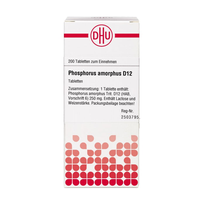 DHU Phosphorus amorphus D12 Tabletten, 200 St. Tabletten