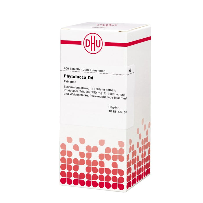 DHU Phytolacca D4 Tabletten, 200 St. Tabletten