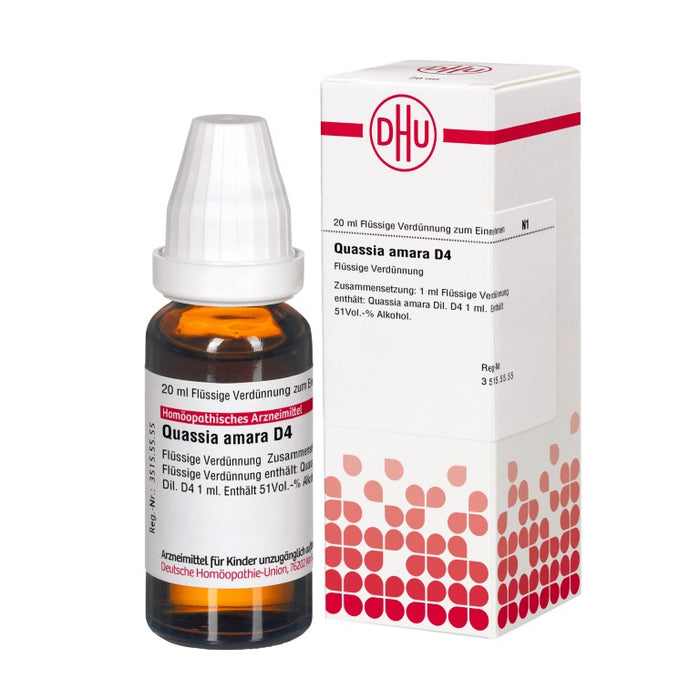 Quassia D4 DHU Dilution, 20 ml Lösung