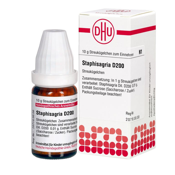 DHU Staphisagria D200 Streukügelchen, 10 g Globules