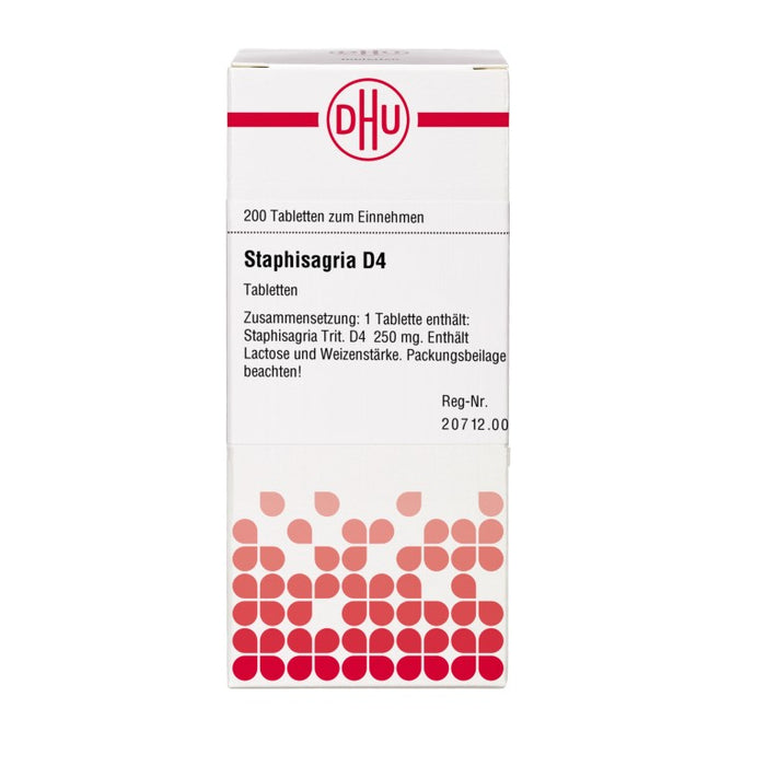 DHU Staphisagria D4 Tabletten, 200 pcs. Tablets