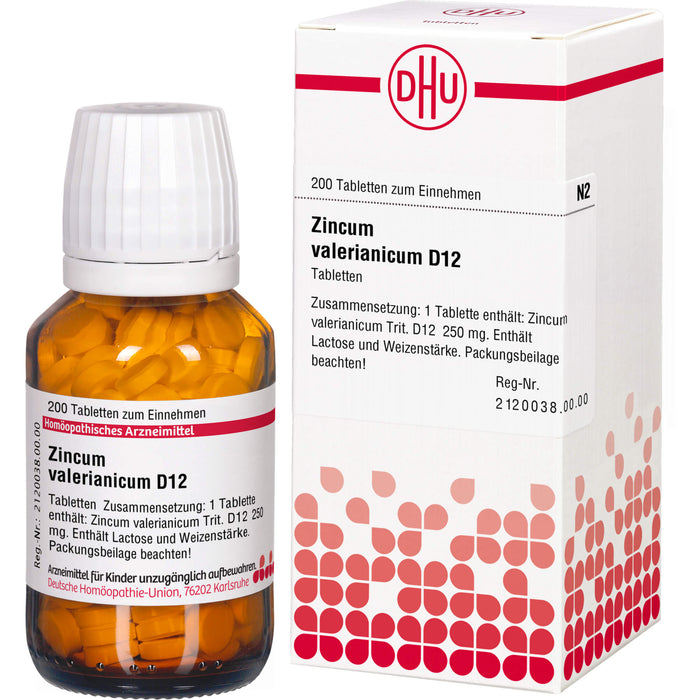 DHU Zincum valerianicum D12 Tabletten, 200 St. Tabletten