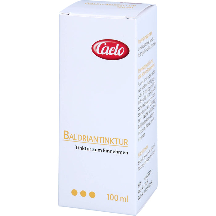 Caelo Baldriantinktur zur Beruhigung bei Einschlafstörungen, 100 ml Lösung