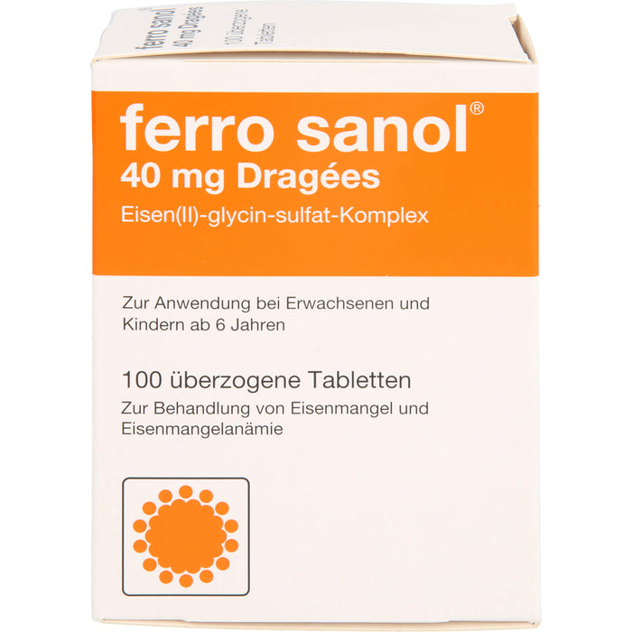 ferro sanol 40 mg Dragées, 100 pc Tablettes