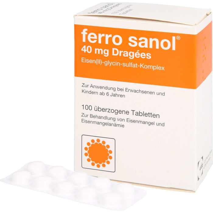 ferro sanol 40 mg Dragées, 100 pcs. Tablets