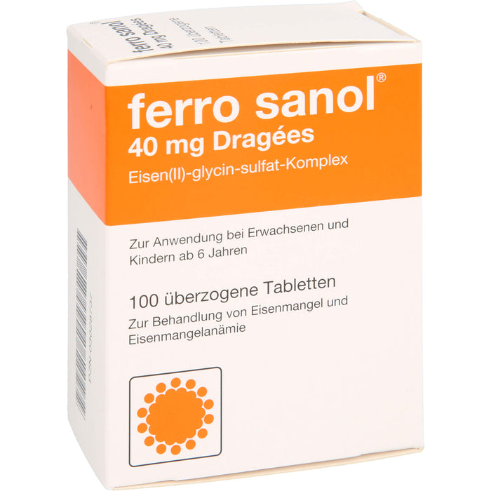 ferro sanol 40 mg Dragées, 100 pc Tablettes